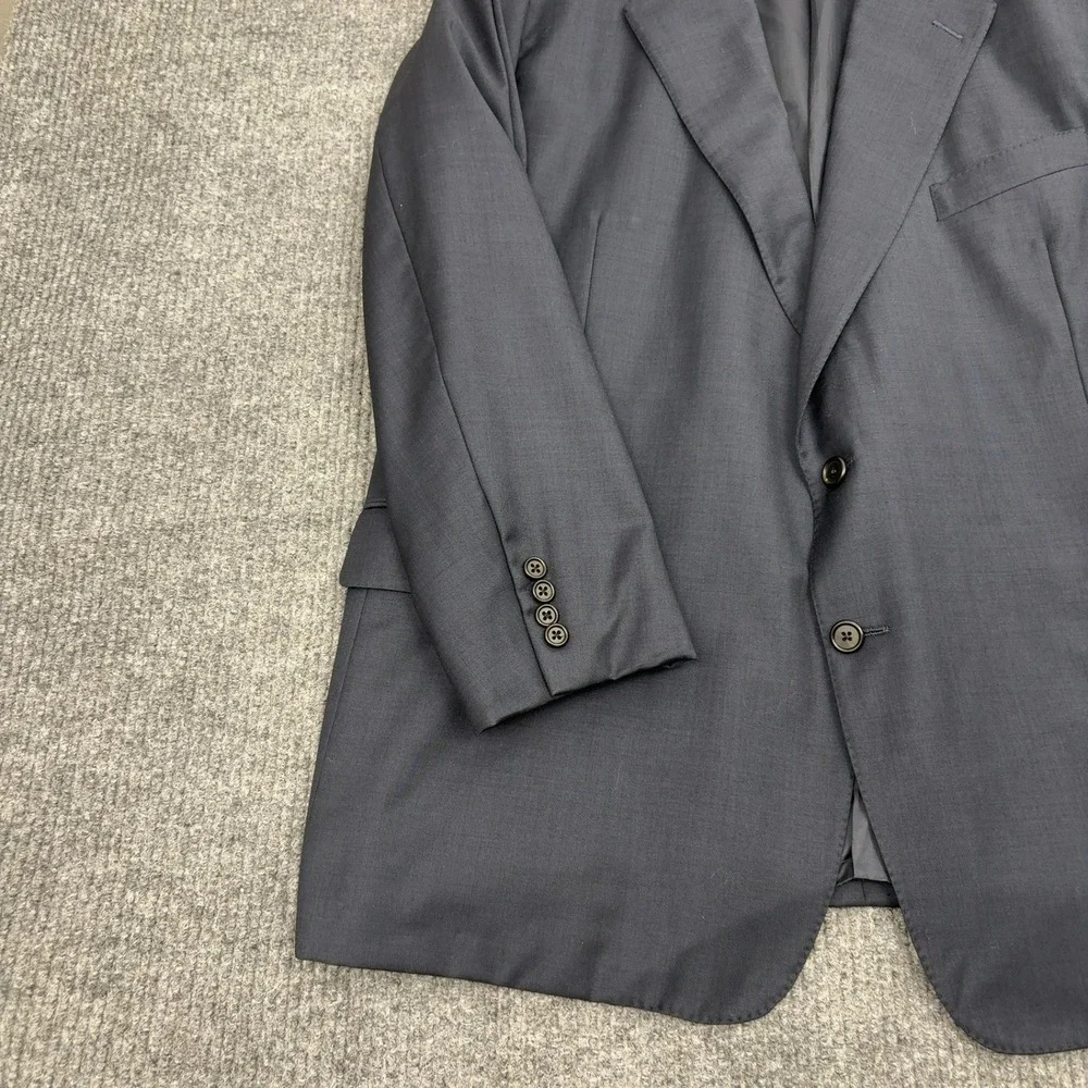 Loro Piana Hickey‎ Freeman Blazer Mens 48R Blue Wool Tasmanian Super 120s Luxury